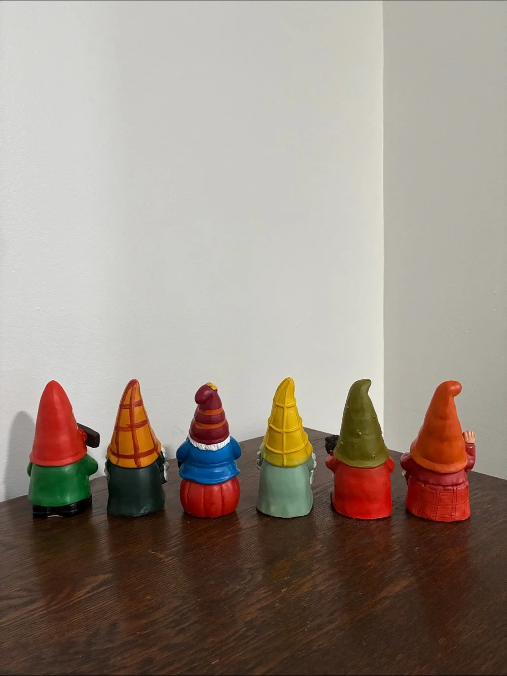NWT- Hand Painted- Set of 6- Fall- Harvest Themed Gnome Decorations